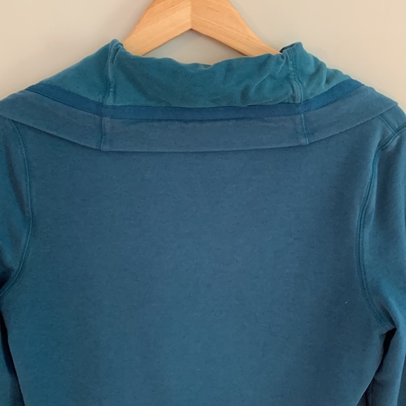 Athleta On The Move Asymmetrical Zip Cotton Modal Sweatshirt Jacket Medium - Picture 5 of 8